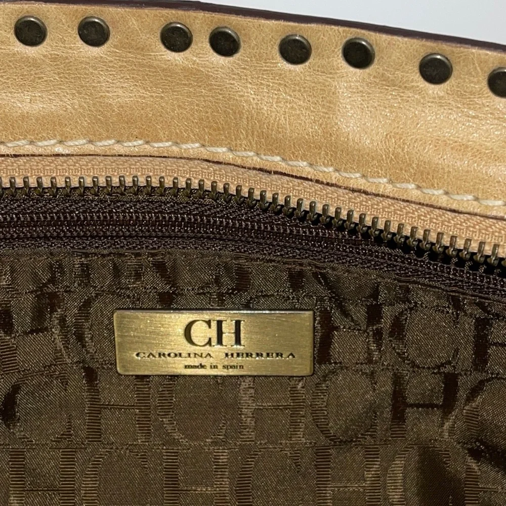 Carolina Herrera Studded Shoulder Bag - Picture 10 of 12